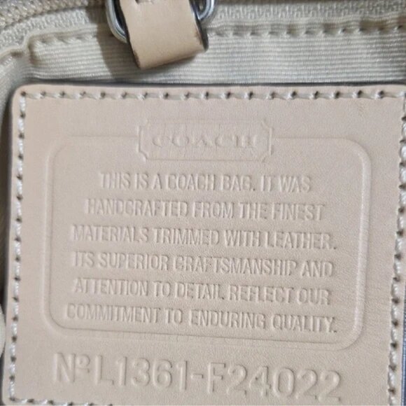 Coach Red and Tan Shoulder Bag with Slouchy Silhouette - Picture 9 of 12